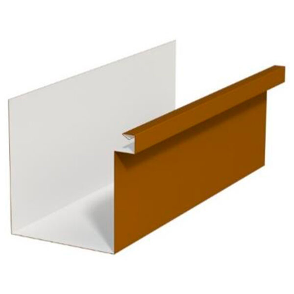 A Style Box Gutter - Cinammon Metals