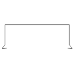 Coping cap with double quick and hem - Cinnamon Metals