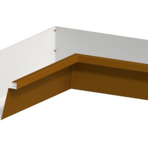 F Style Box Gutter - Cinammon Metals