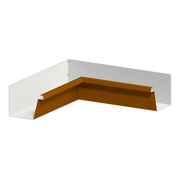 F Style Box Gutter - Cinammon Metals