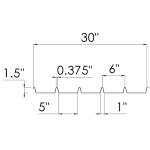 A Deck roofing panels for different applications by Cinnamon Metals