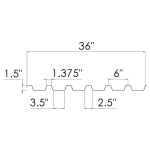B Deck roofing panels for different applications by Cinnamon Metals