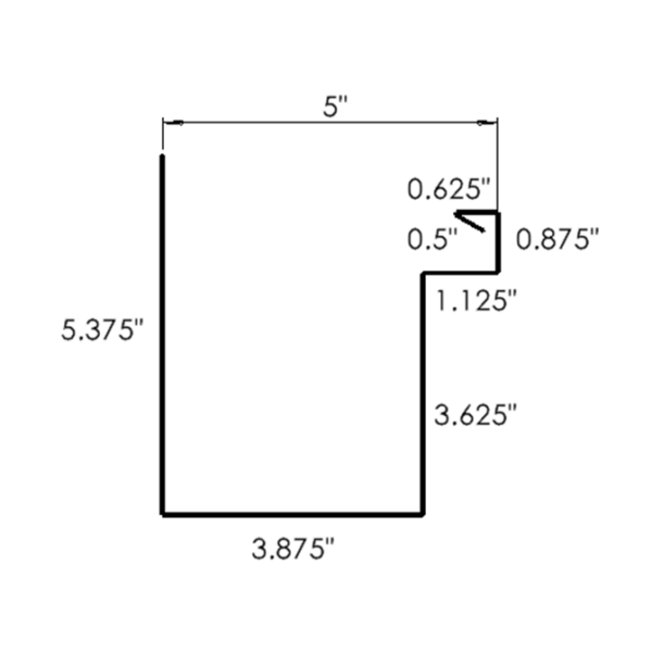Box Gutter Style A5 - Cinnamon Metals