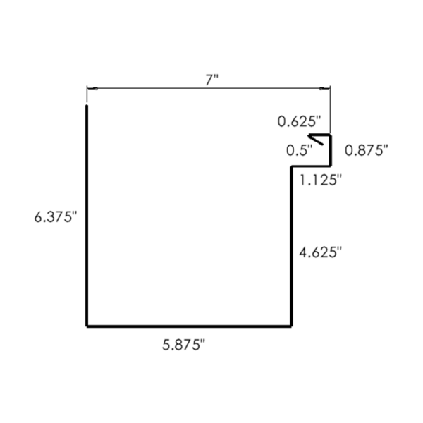 Box Gutter Style A7 - Cinnamon Metals