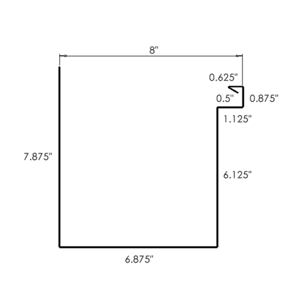 Box Gutter Style A8 - Cinnamon Metals