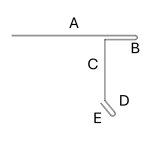 Locking drip edge hem (custom) by Cinnamon Metals