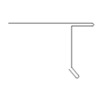 Locking drip edge with hem - Cinnamon Metals