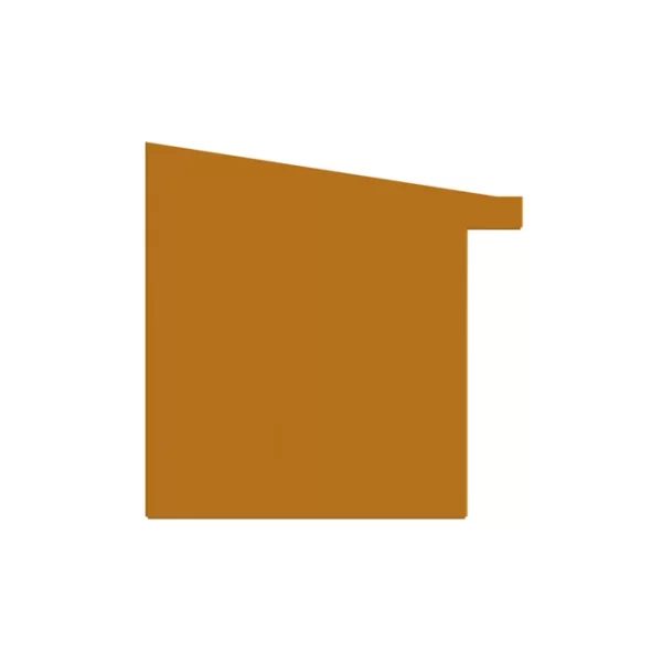 Left End cap A Style Gutter - Cinnamon Metals