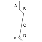 Counter flashing 2 (custom) - Cinnamon Metals