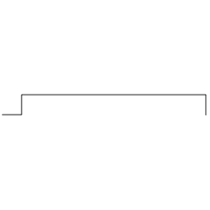 U shape cover with flange
