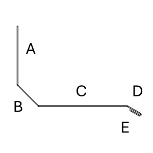 Through wall flashing with drip edge custom - Cinnamon Metals